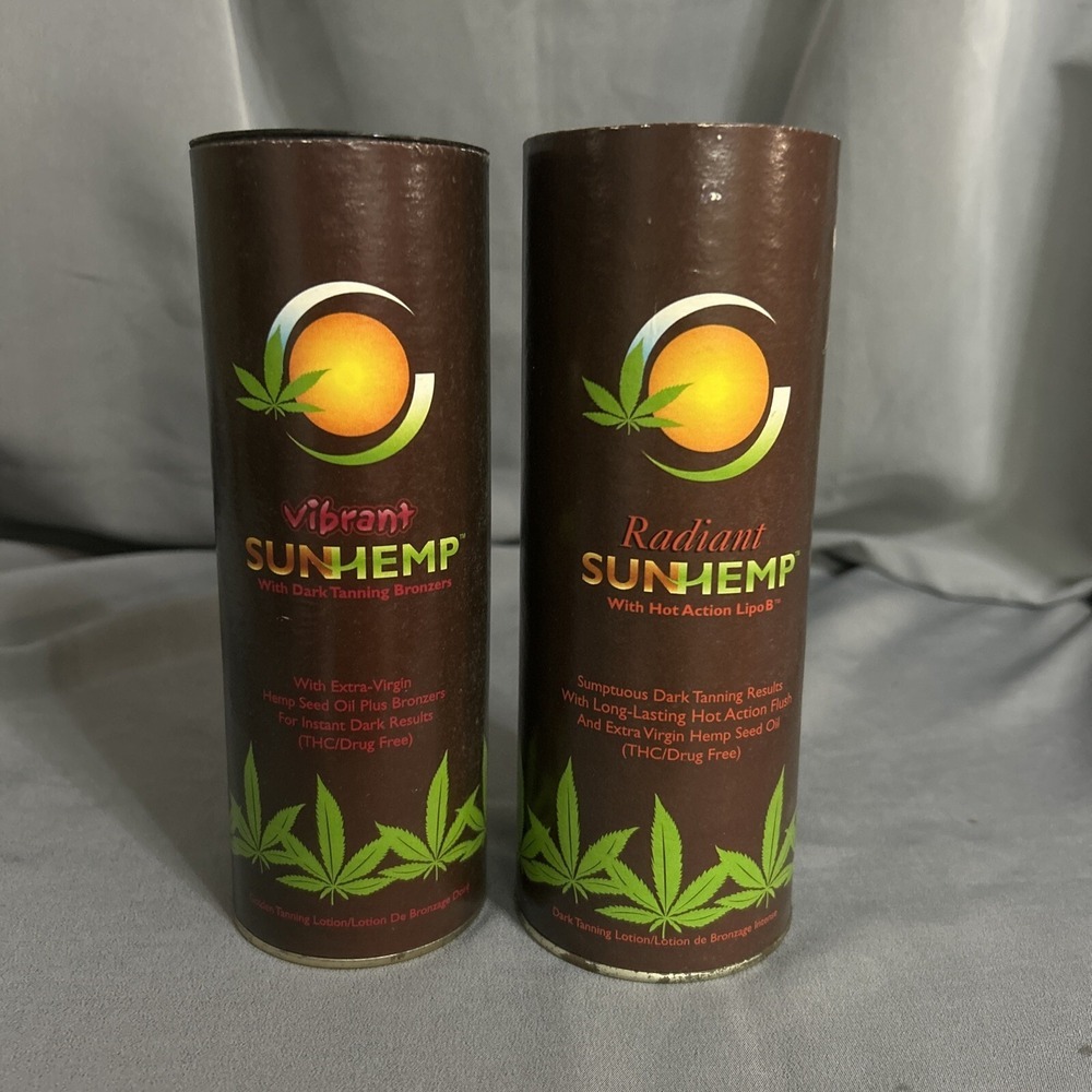 NIB RARE California Tan Step 1 And 2 Sun Hemp-vibrant And Radiant.‎ Vintage